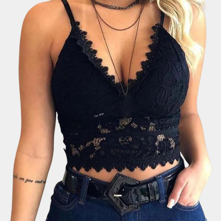 Evi - Haut femme en dentelle séduisante pour un look stylé et sensuel.