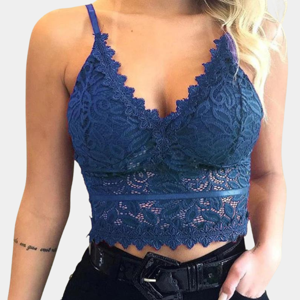 Evi - Haut femme en dentelle séduisante pour un look stylé et sensuel.