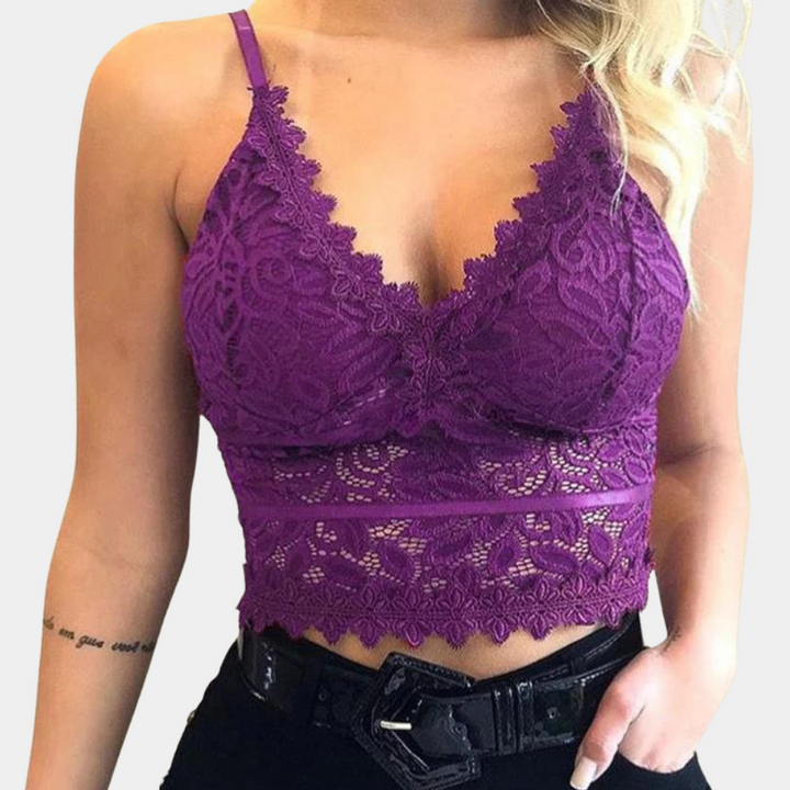 Evi - Haut femme en dentelle séduisante pour un look stylé et sensuel.