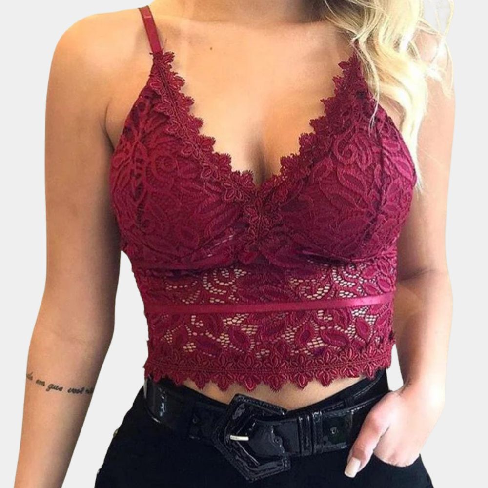 Evi - Haut femme en dentelle séduisante pour un look stylé et sensuel.