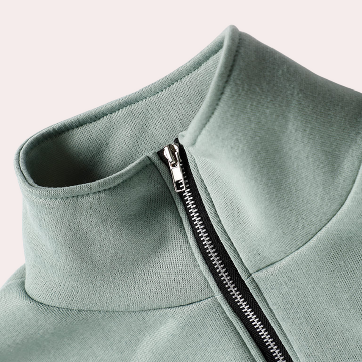 Ensemble d'entraînement pour femmes, pull zipé à la fois élégant et confortable - Eva
