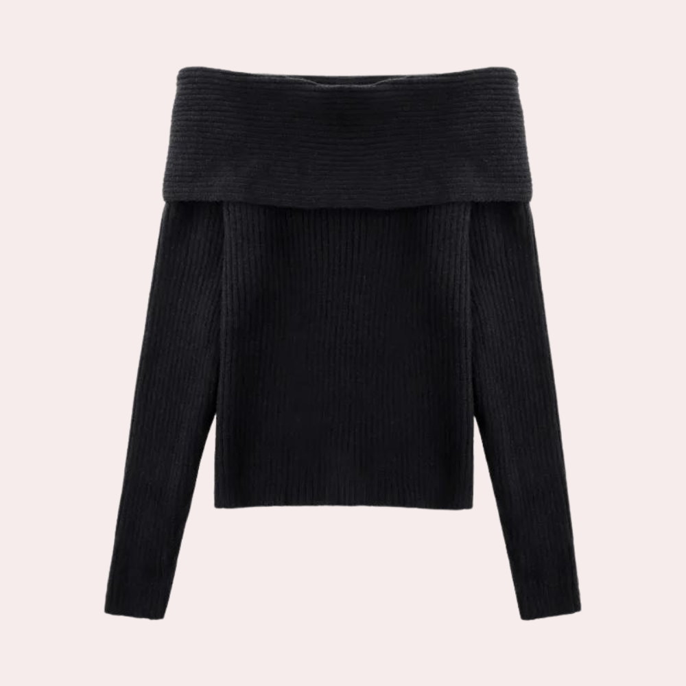 Belinda - Délicieux top en tricot sans épaules pour un look élégant.