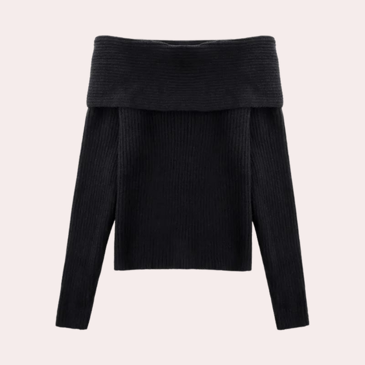 Belinda - Délicieux top en tricot sans épaules pour un look élégant.