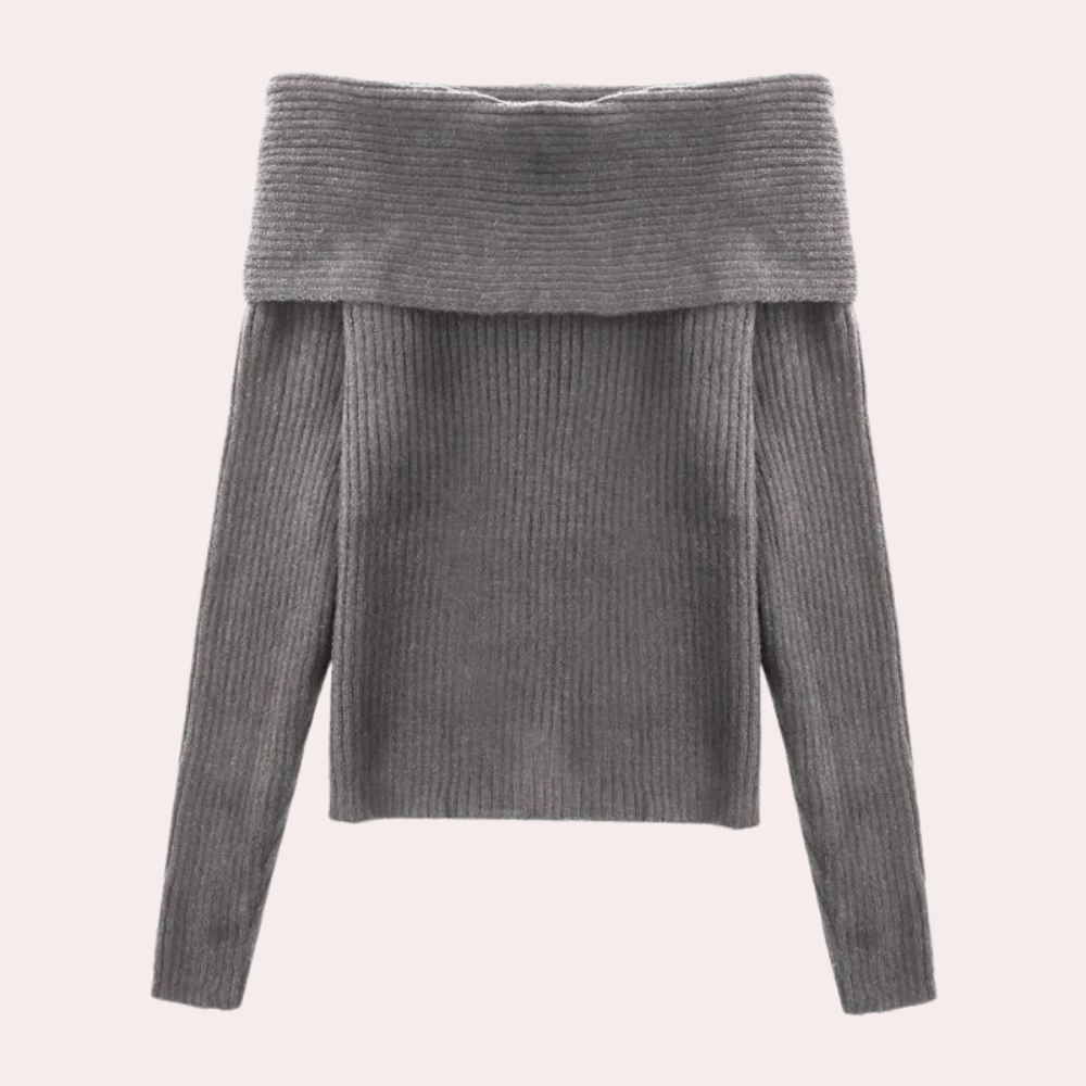 Belinda - Délicieux top en tricot sans épaules pour un look élégant.
