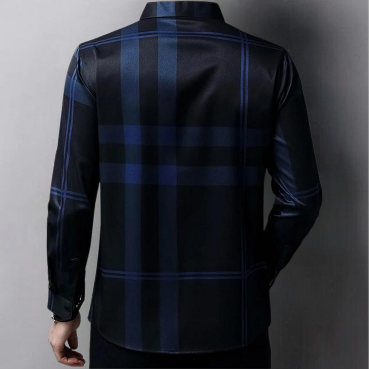 Polo à carreaux élégant pour hommes
