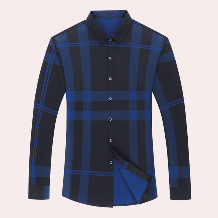 Polo à carreaux élégant pour hommes