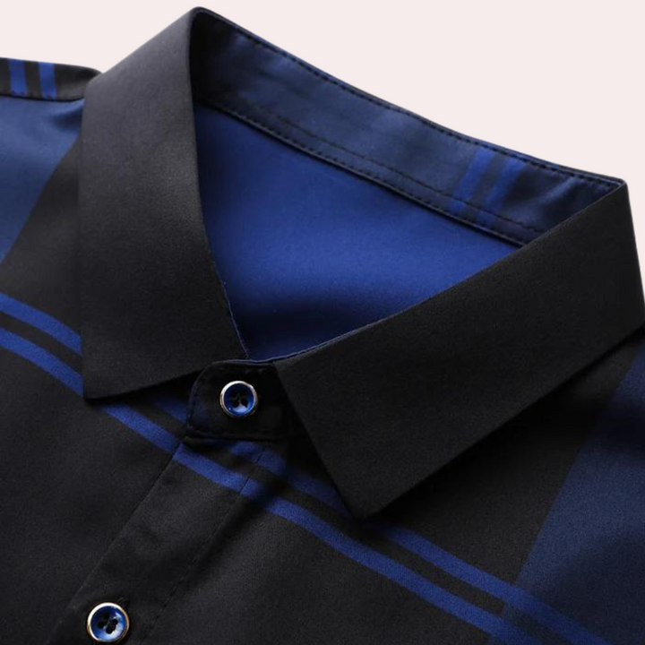 Polo à carreaux élégant pour hommes