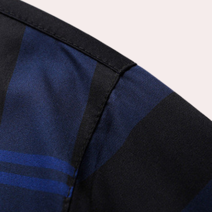 Polo à carreaux élégant pour hommes