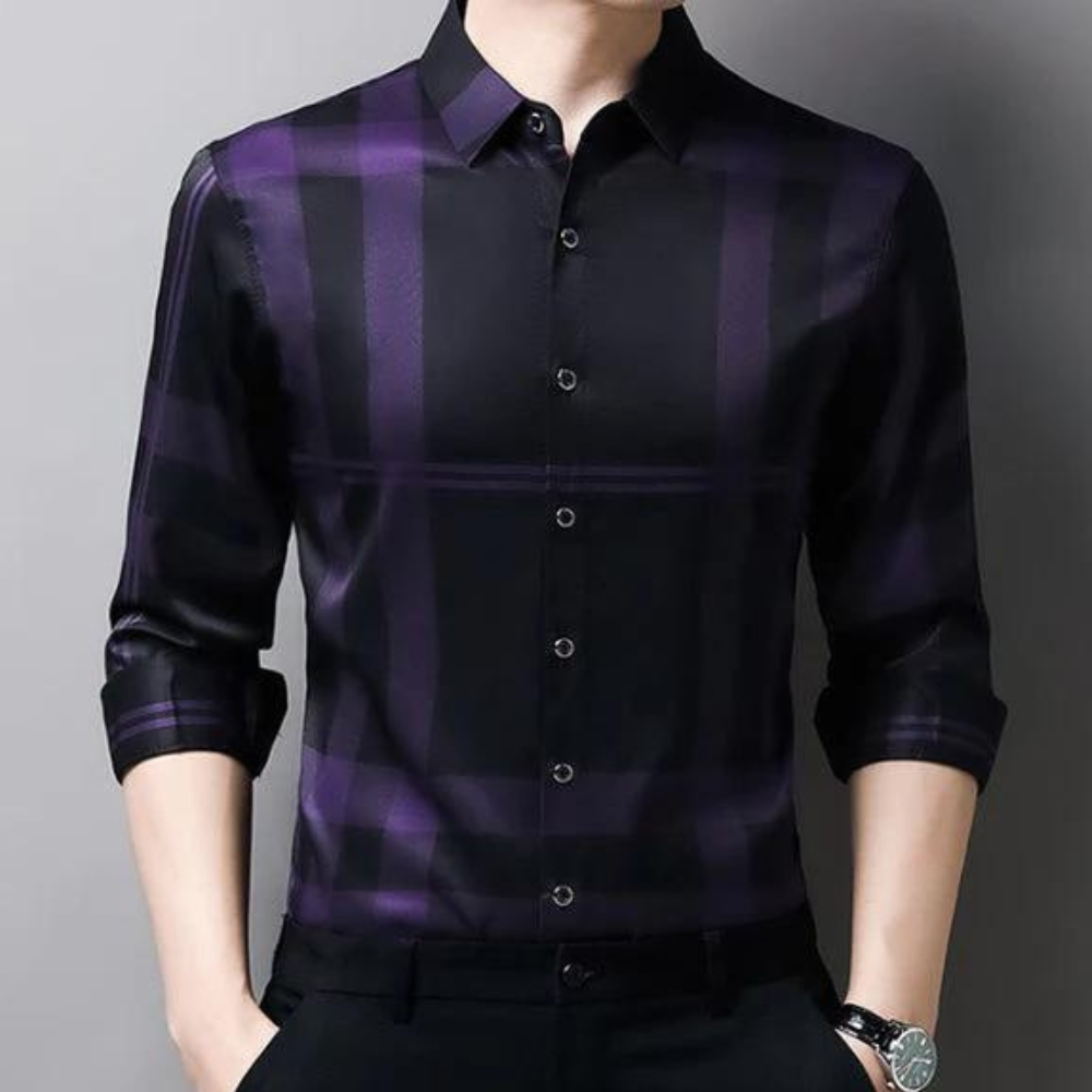 Polo à carreaux élégant pour hommes