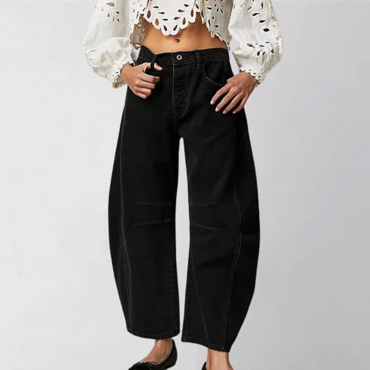 Jeans cropped larges et stylés pour femmes