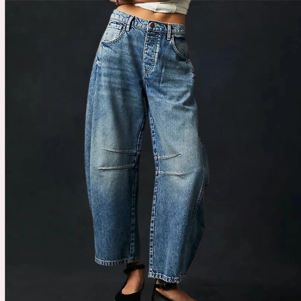 Jeans cropped larges et stylés pour femmes