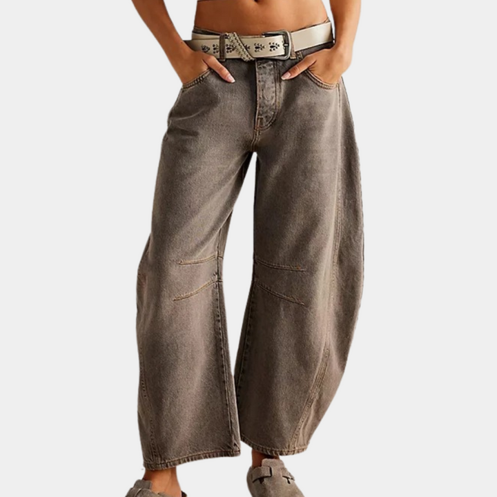 Jeans cropped larges et stylés pour femmes