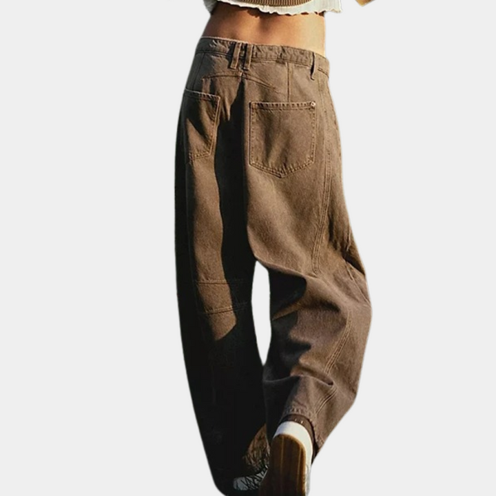 Jeans cropped larges et stylés pour femmes