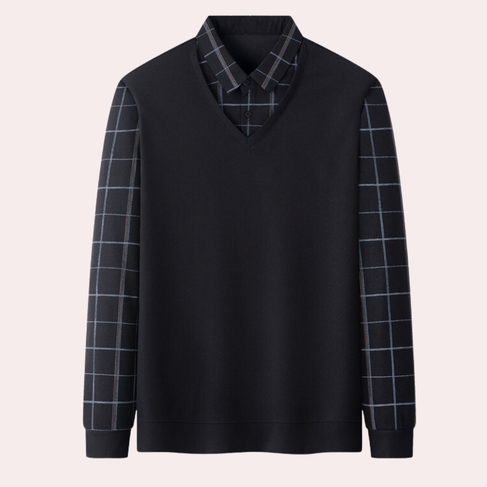 Bram - Pull à carreaux stylé pour les beaux hommes