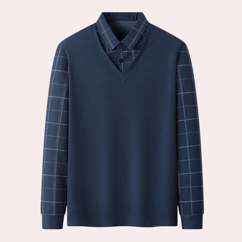 Bram - Pull à carreaux stylé pour les beaux hommes