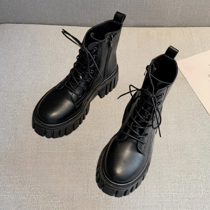 Venetia - Bottes élégantes pour femmes avec lacets raffinés et fermeture éclair pratique