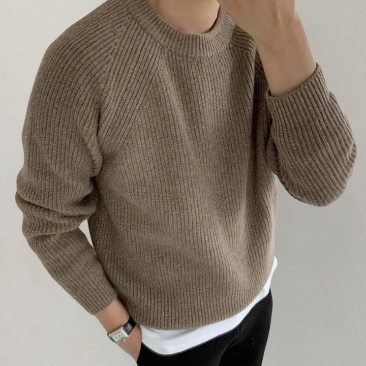 Audrick - Pull en maille à manches longues élégant et confortable pour hommes