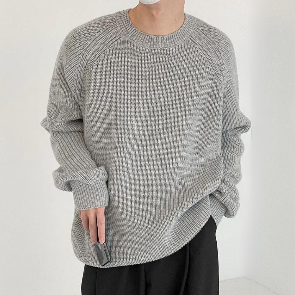Audrick - Pull en maille à manches longues élégant et confortable pour hommes