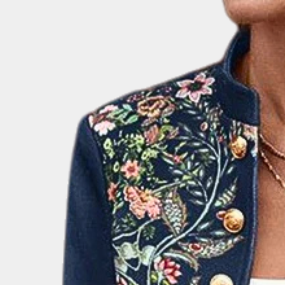 Iona - Blazer élégant pour femme avec un imprimé floral enchanteur
