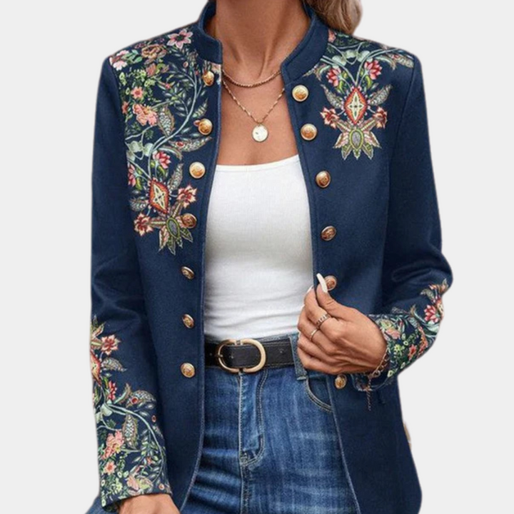 Iona - Blazer élégant pour femme avec un imprimé floral enchanteur
