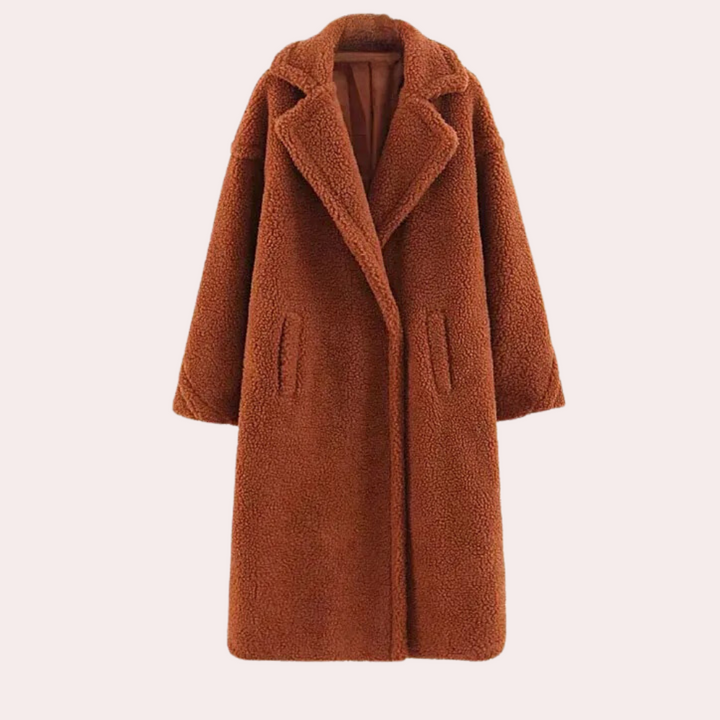 Szilard - Manteau élégant et confortable pour femme, en peluche de luxe