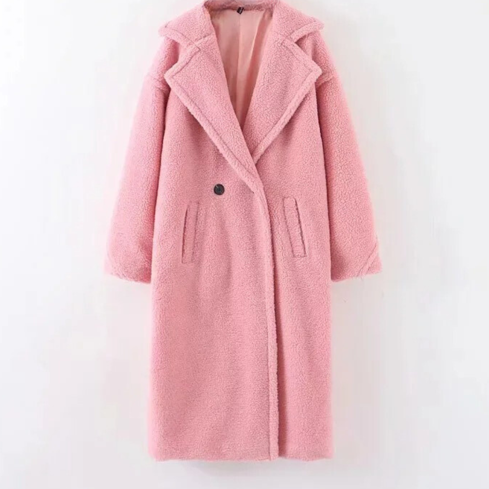Szilard - Manteau élégant et confortable pour femme, en peluche de luxe
