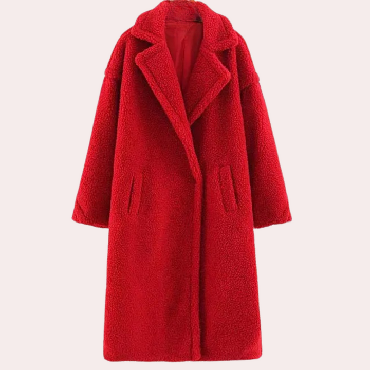 Szilard - Manteau élégant et confortable pour femme, en peluche de luxe