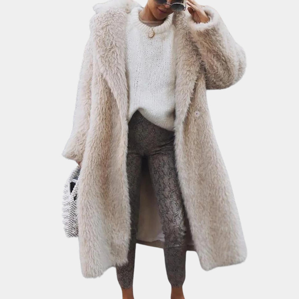 TARA - Elégant manteau d'hiver en peluche pour femme