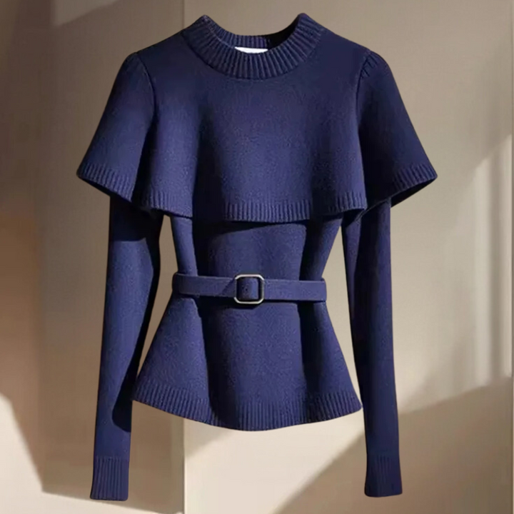 Zoraida | Haut en tricot contemporain à manches longues pour un look élégant