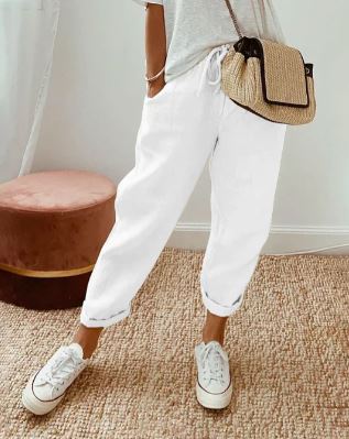 Pantalons en coton à la mode et confortables de Rafina