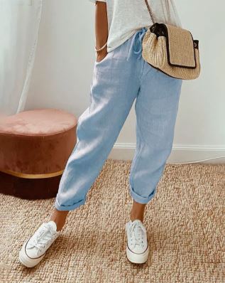 Pantalons en coton à la mode et confortables de Rafina