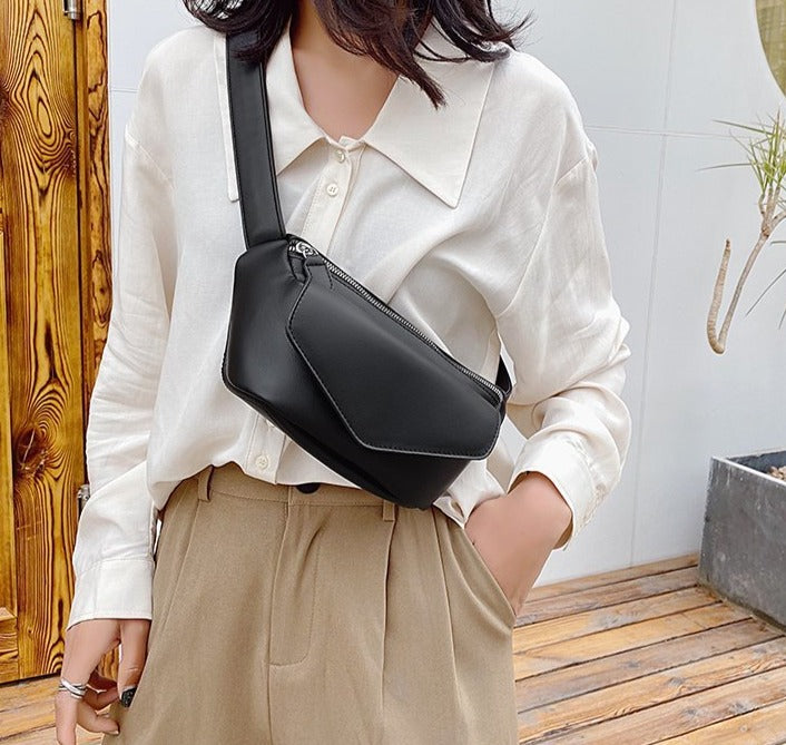 Zivora - Sacoche en cuir élégante avec une poche avant pratique pour un look tendance.