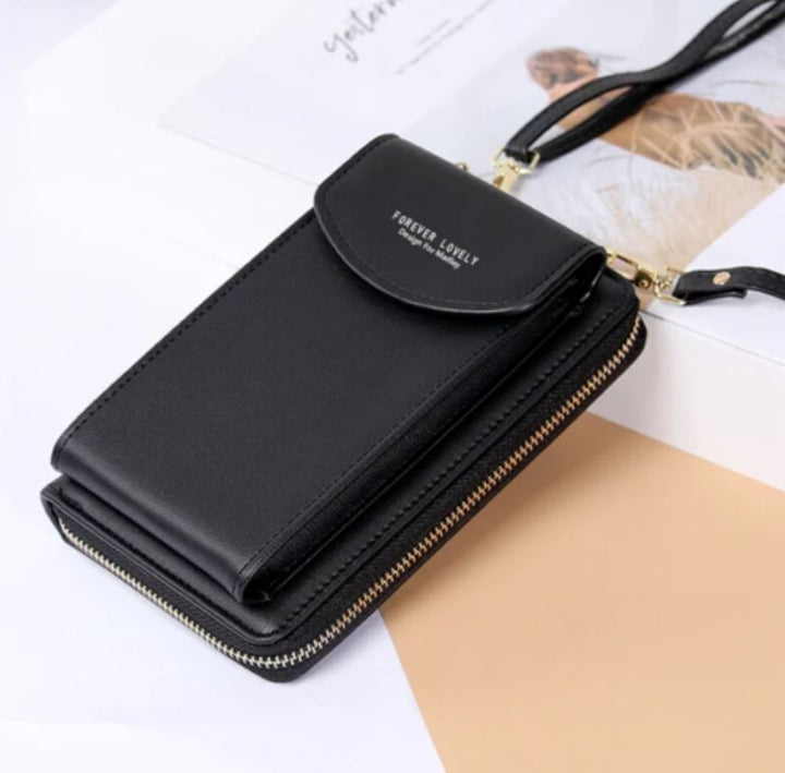 Sacoche crossbody compact et élégante avec un porte-carte multifonction pratique.