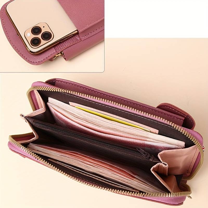 Sacoche crossbody compact et élégante avec un porte-carte multifonction pratique.