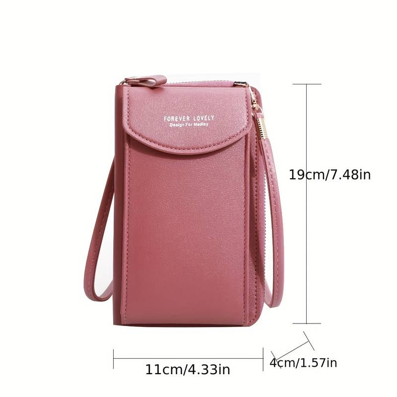 Sacoche crossbody compact et élégante avec un porte-carte multifonction pratique.