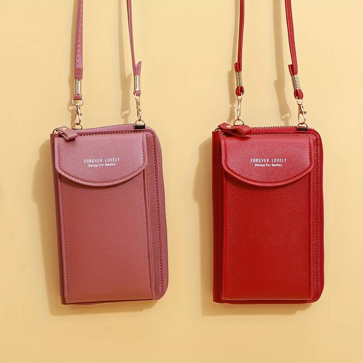 Sacoche crossbody compact et élégante avec un porte-carte multifonction pratique.