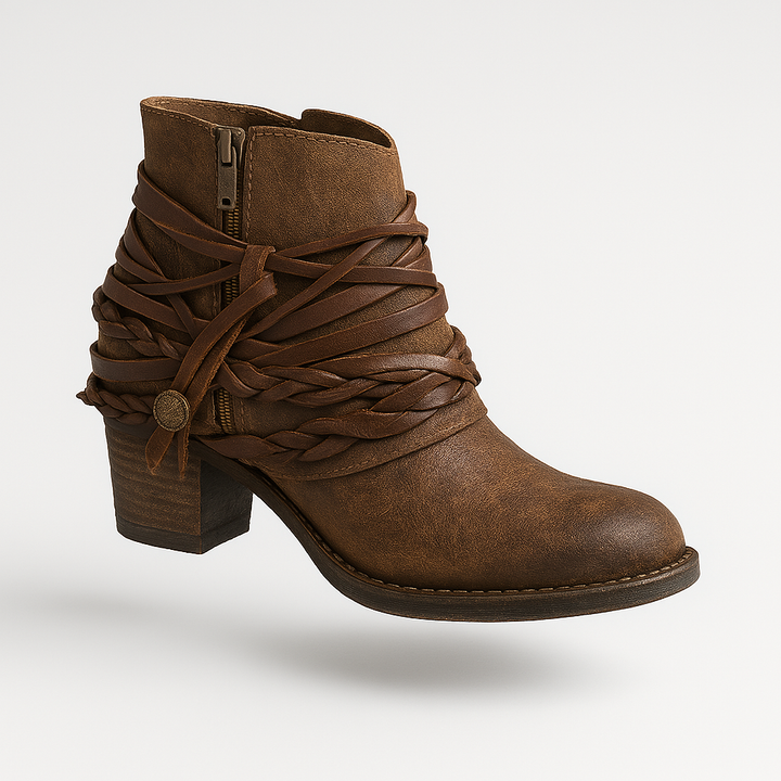 Boetz | Bottes vintage country pour cowgirls audacieuses avec une tige mi-haute en suède