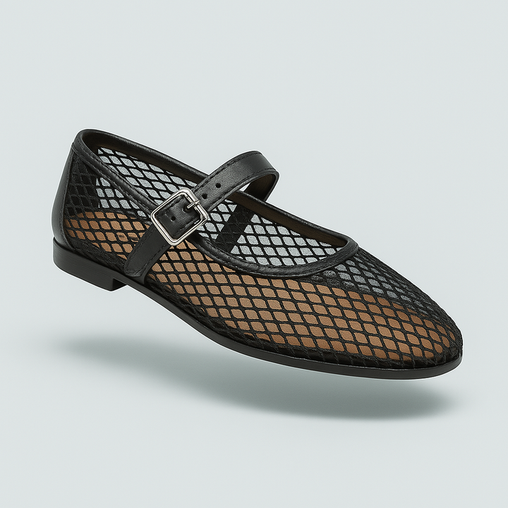 Ania | Ballerine en mesh élégante avec fermeture à boucle pratique