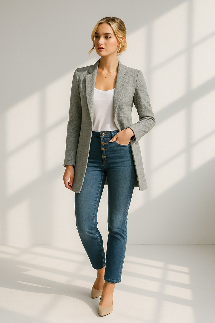 Bellerose | Blazer luxueux doux avec une élégante ouverture devant