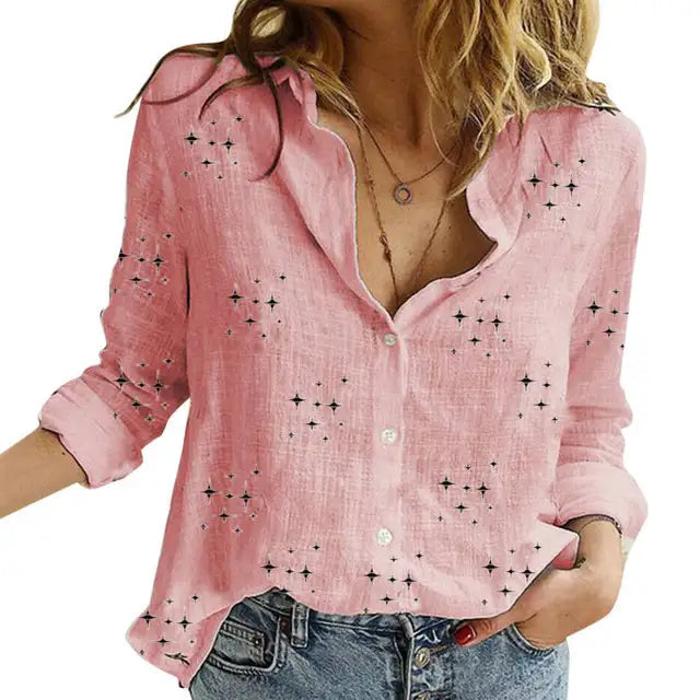 Vela | Chemisier pour dames avec fermeture à bouton - Un haut élégant et confortable pour toutes les occasions.