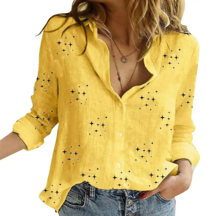 Vela | Chemisier pour dames avec fermeture à bouton - Un haut élégant et confortable pour toutes les occasions.