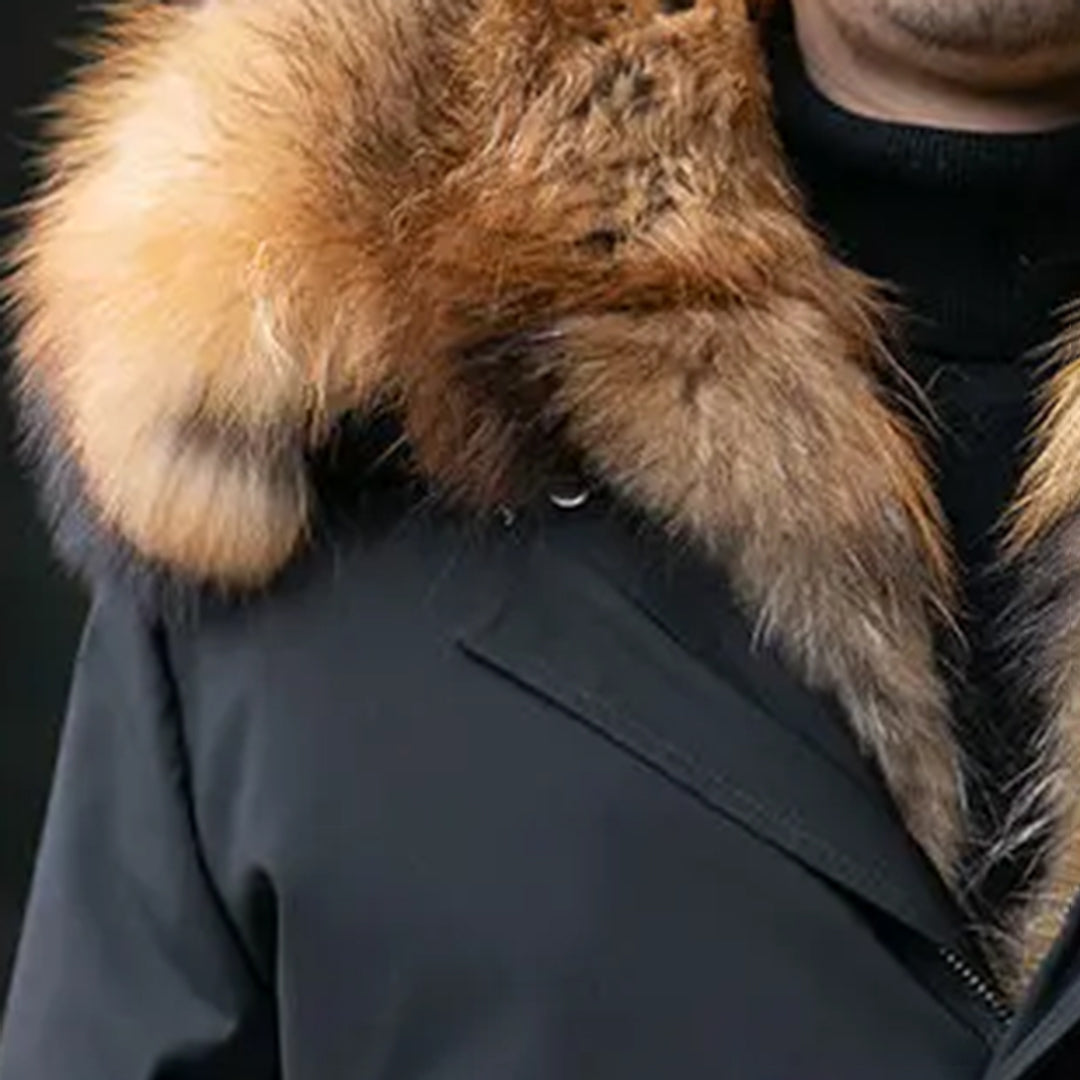 JOAS - Manteau d'hiver chaud, luxueux et tendance pour hommes