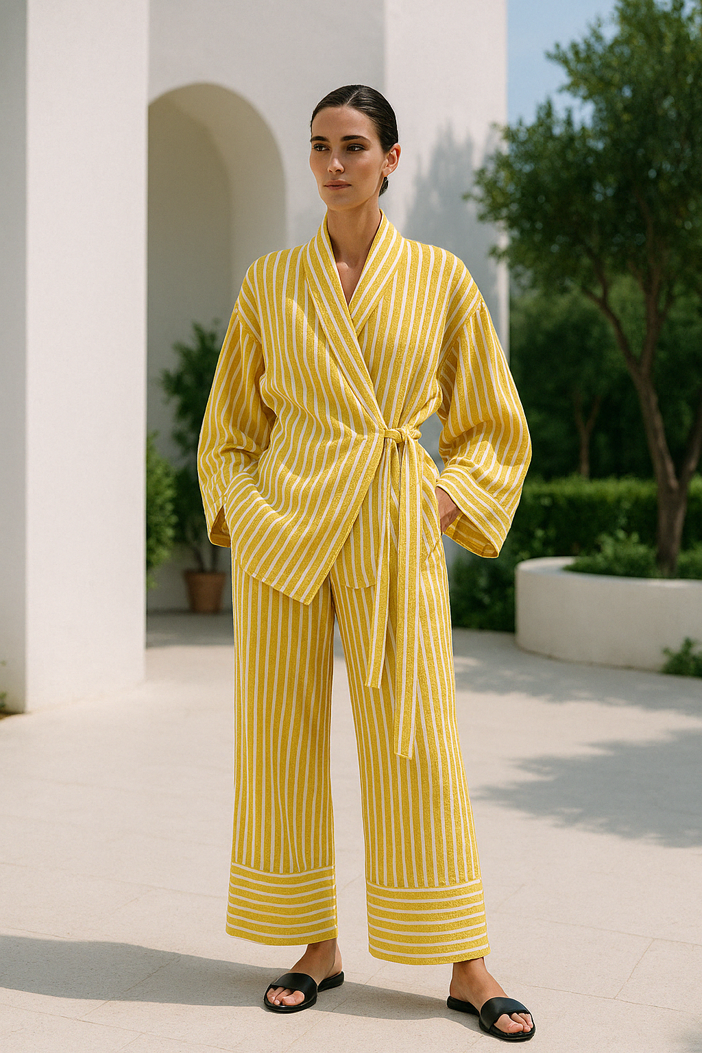 Ensemble Lounge Luxe CosyCotton - Pyjamas en Coton Confortable pour un Look Décontracté et Élégant