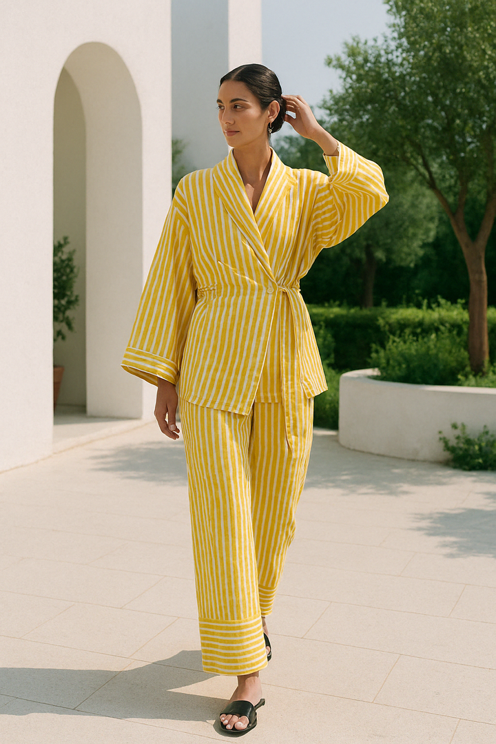 Ensemble Lounge Luxe CosyCotton - Pyjamas en Coton Confortable pour un Look Décontracté et Élégant