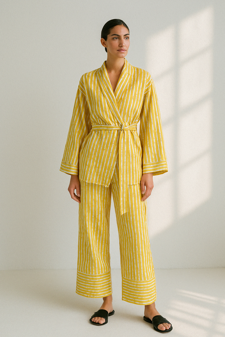 Ensemble Lounge Luxe CosyCotton - Pyjamas en Coton Confortable pour un Look Décontracté et Élégant