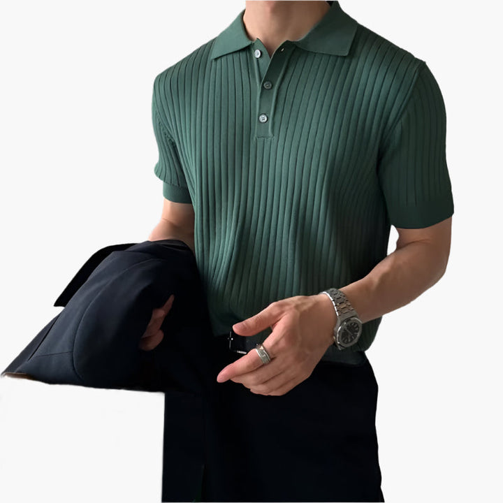 Polo en Maille Élégante pour Hommes - Style Classique et Confort