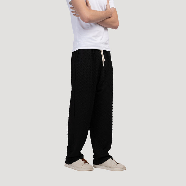 Pantaloons en Jacquard Élégant avec Structure Luxe pour un Look Chic