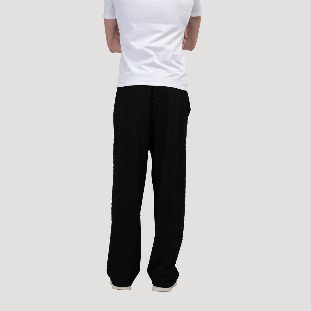 Pantaloons en Jacquard Élégant avec Structure Luxe pour un Look Chic