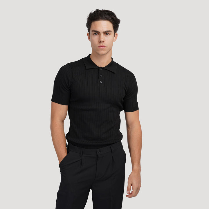 Polo en Maille Élégante pour Hommes - Style Classique et Confort