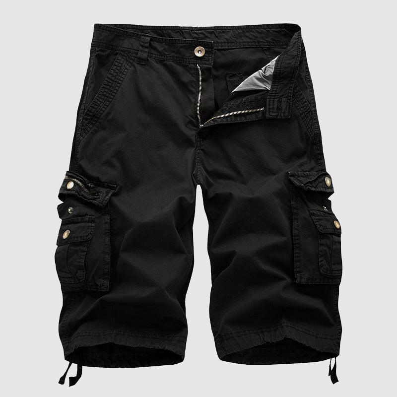 Short pour hommes en coton durable avec plusieurs poches pratiques et une longueur genou décontractée pour un usage quotidien confortable.